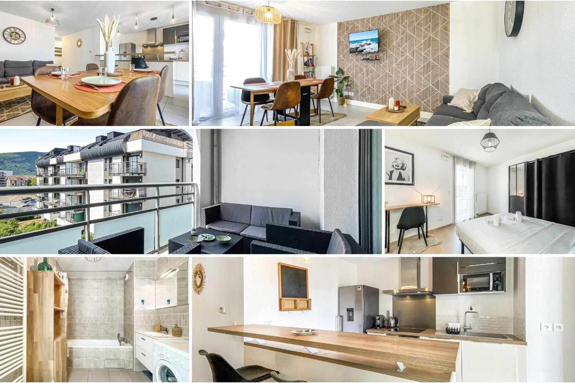Homey Chloe - New - Parking Gratuit - Balcon Prive - Proche Geneve Annemasse Zewnętrze zdjęcie